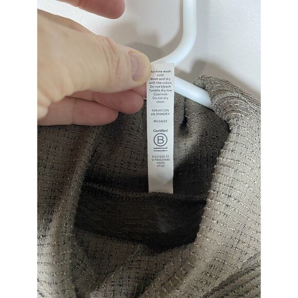 Athleta Turtleneck Women's XSMALL Brown Ribbed Long Sleeve Base Layer Thumbcuffs - Picture 8 of 8